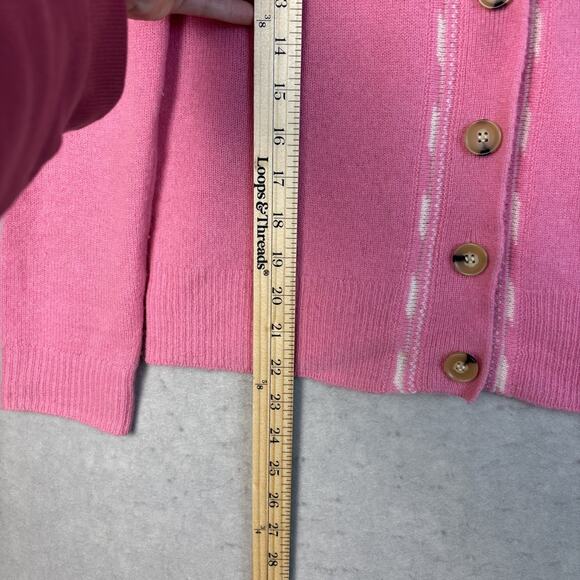 Veronica Beard Arta Cardigan Womens XS 100% Cashmere Button Up Pink Soft Classy - Picture 5 of 7